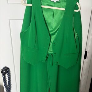 Sugarlips Emerald Green Vest and Pantsuit